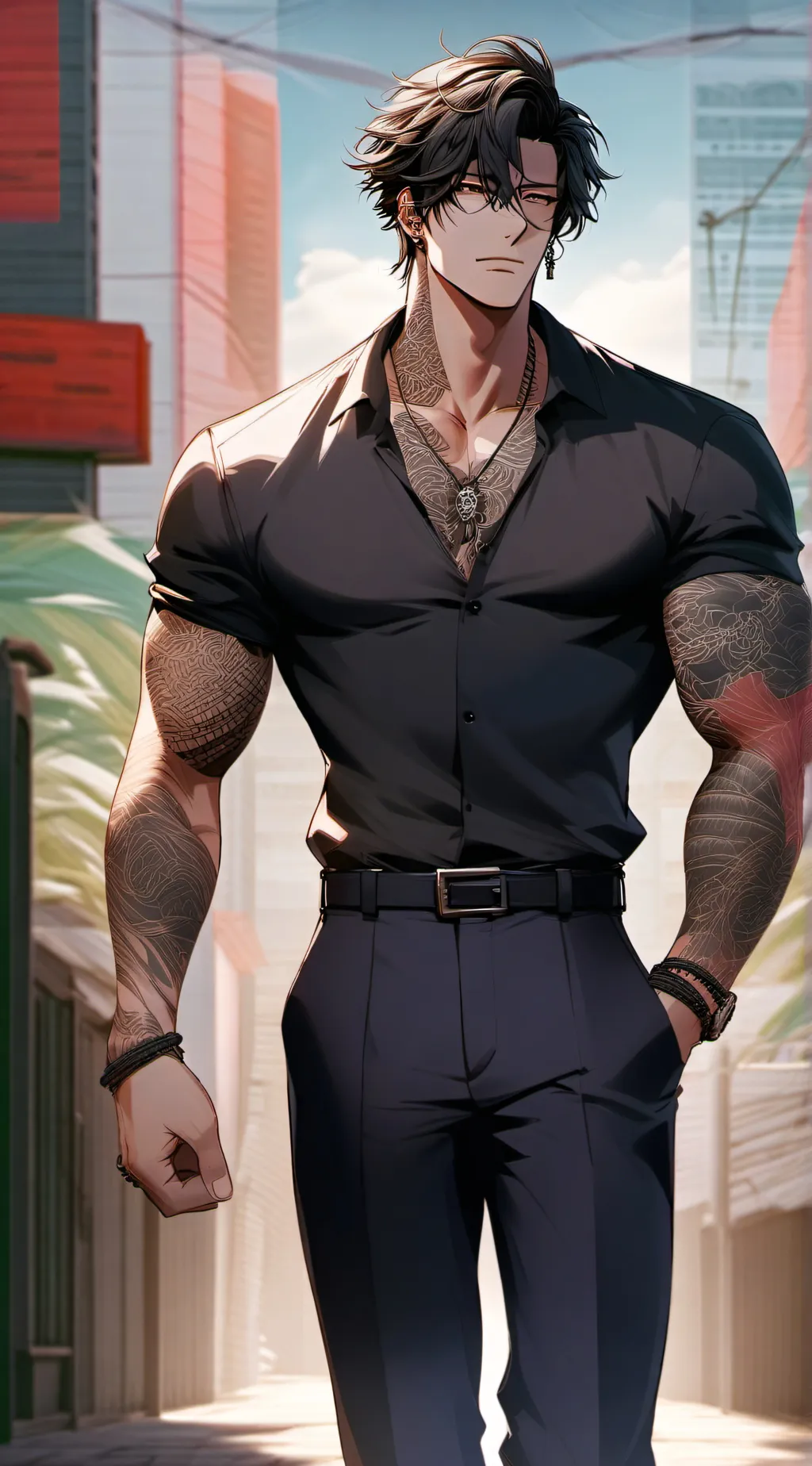 ai character: Theo background