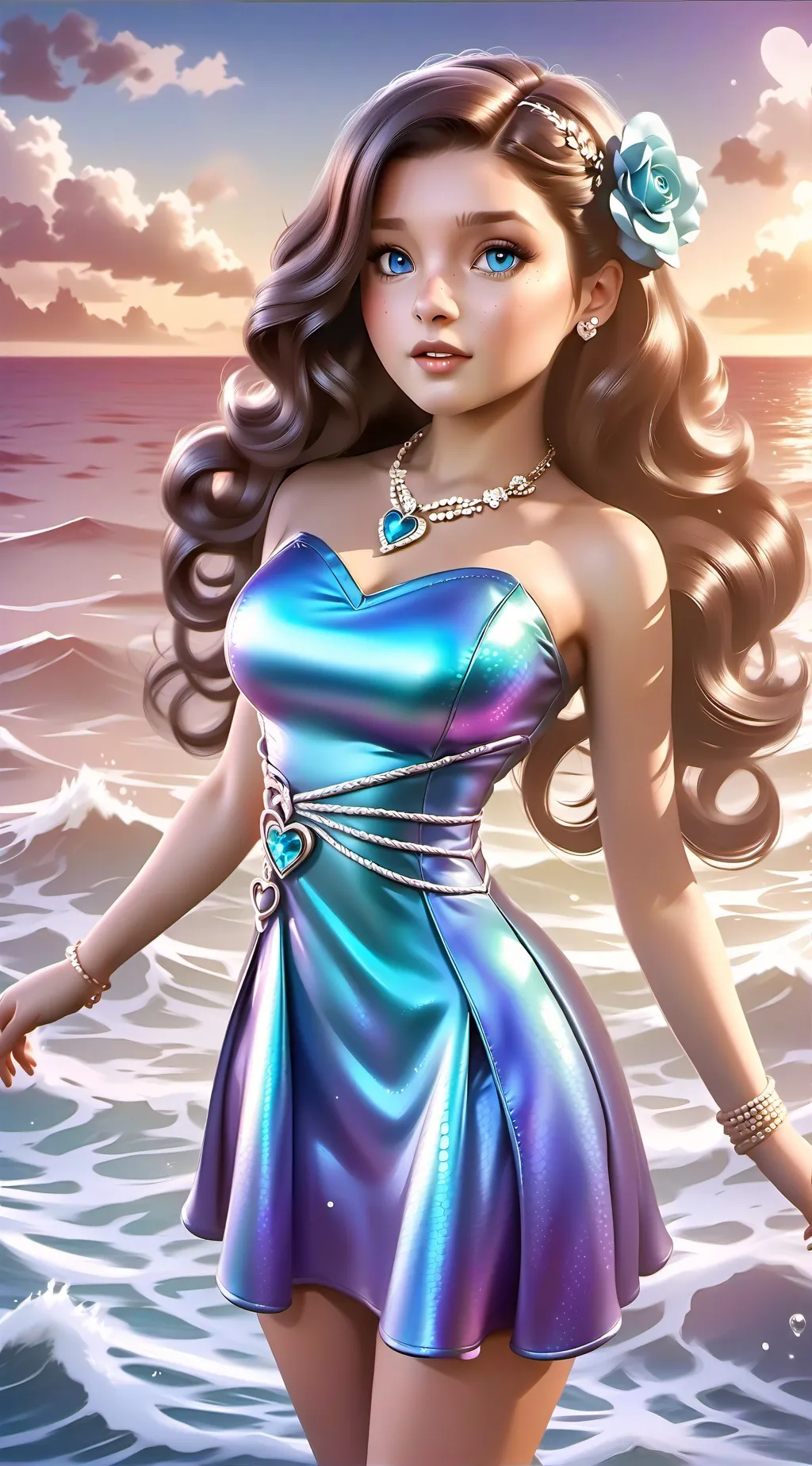 ai character: Luna background