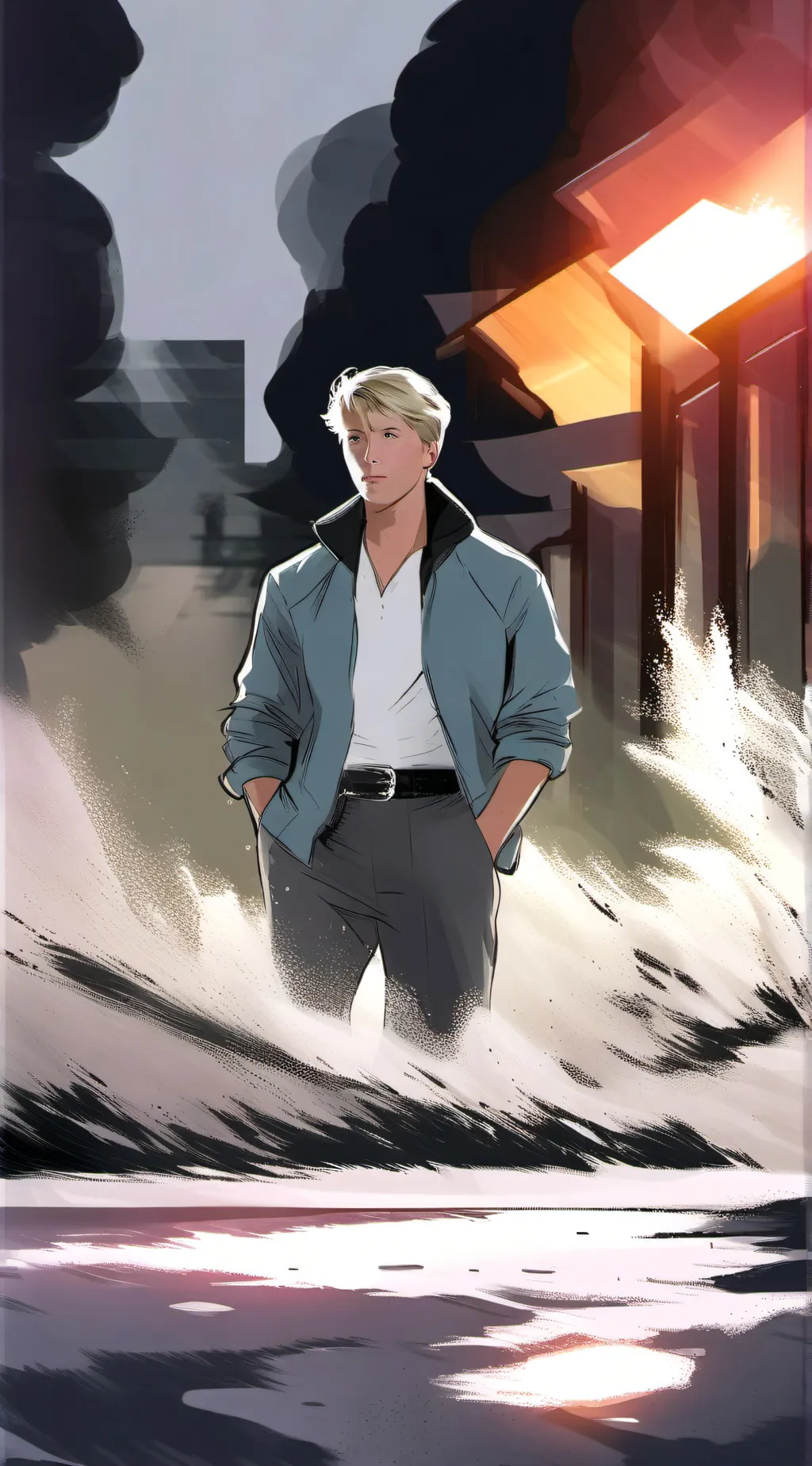 ai character: Johnny Lawrence background