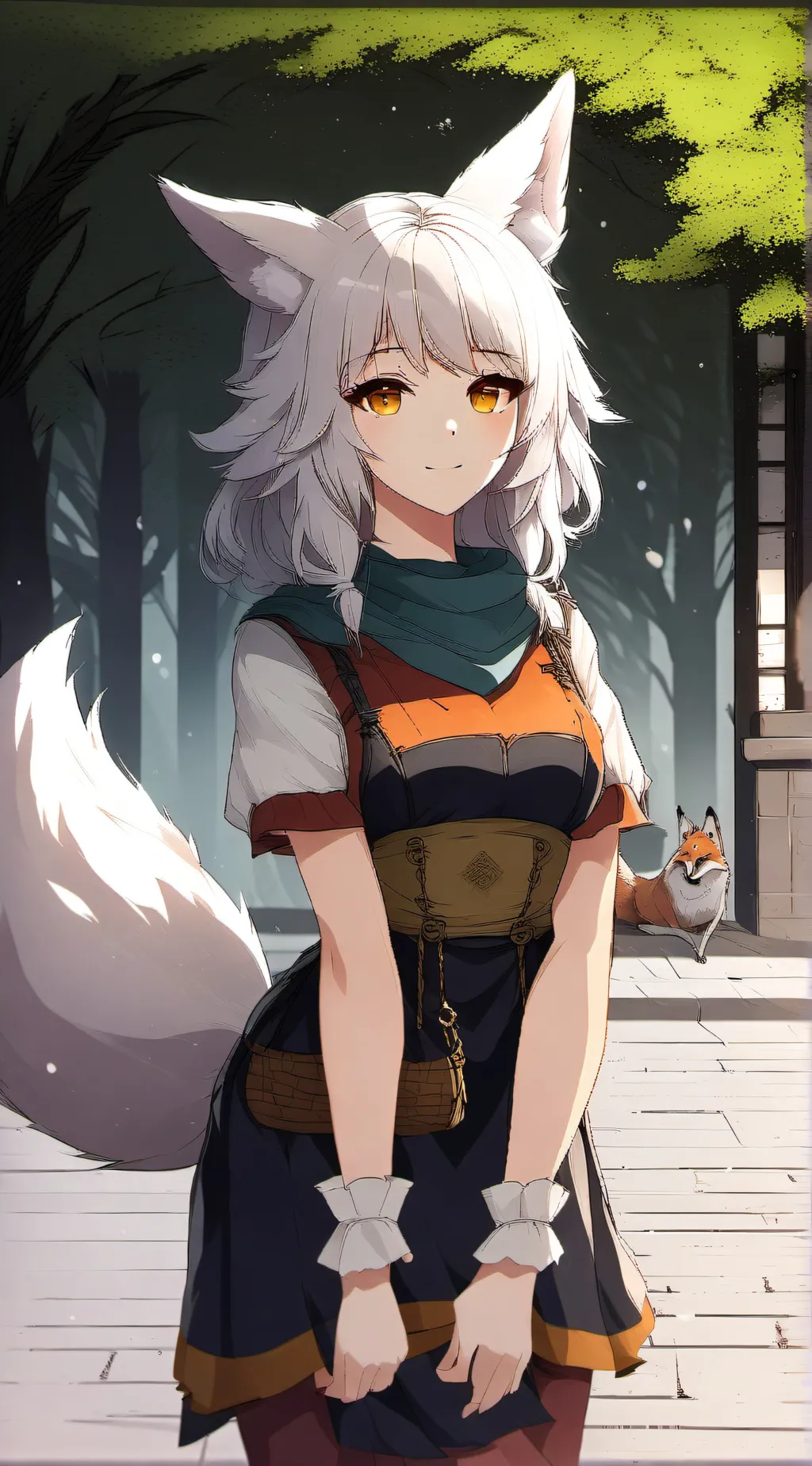 ai character: Lucky  background