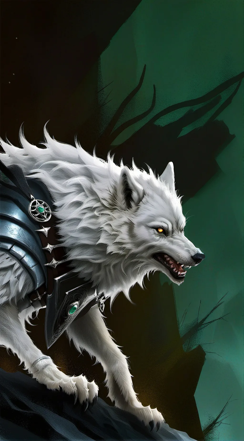 ai character: Black beast background