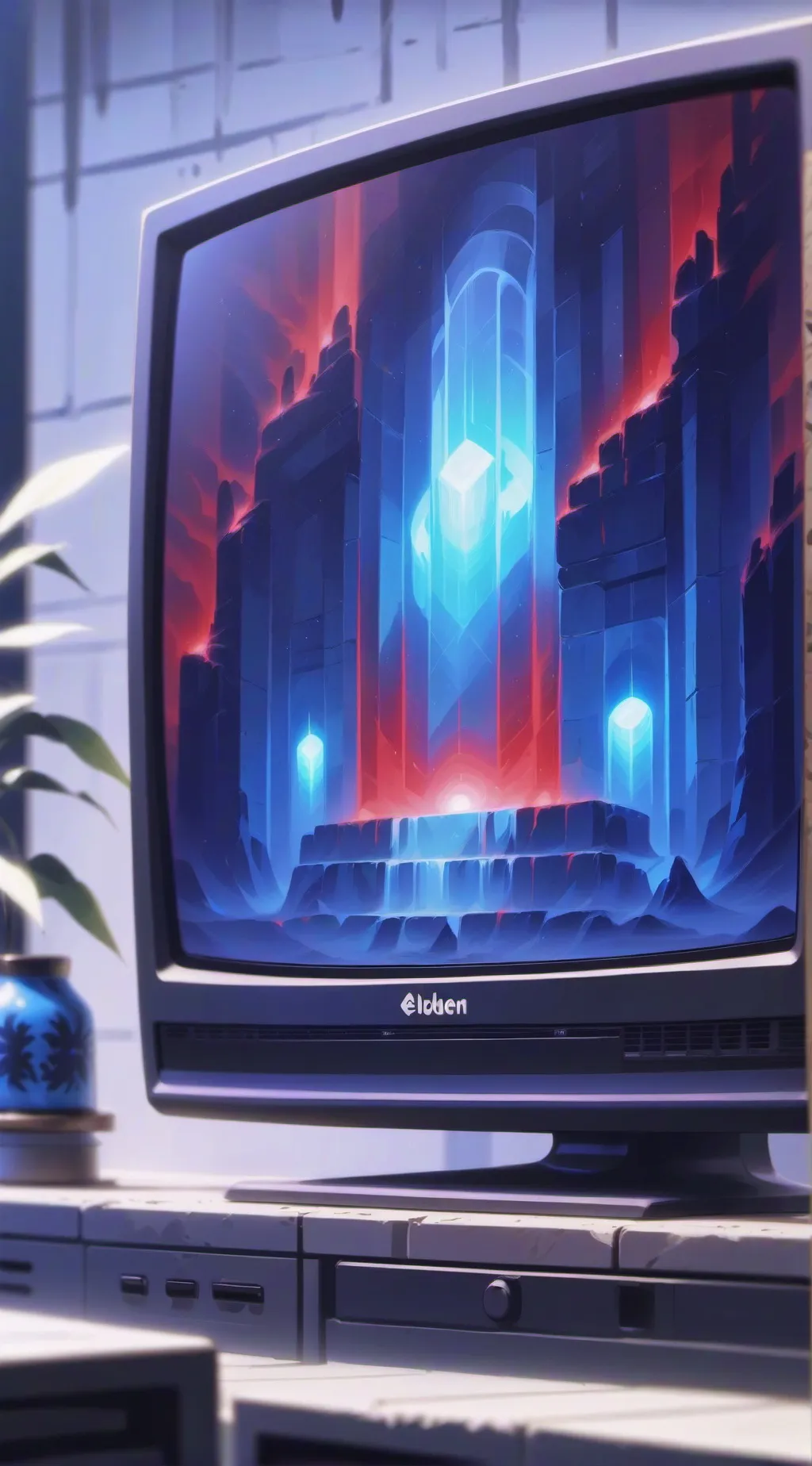 ai character: hh vrs herobrine background