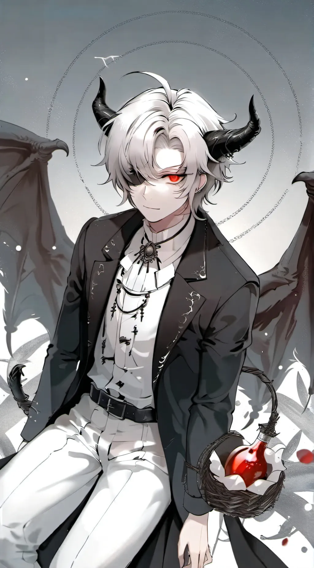 ai character: Zen background