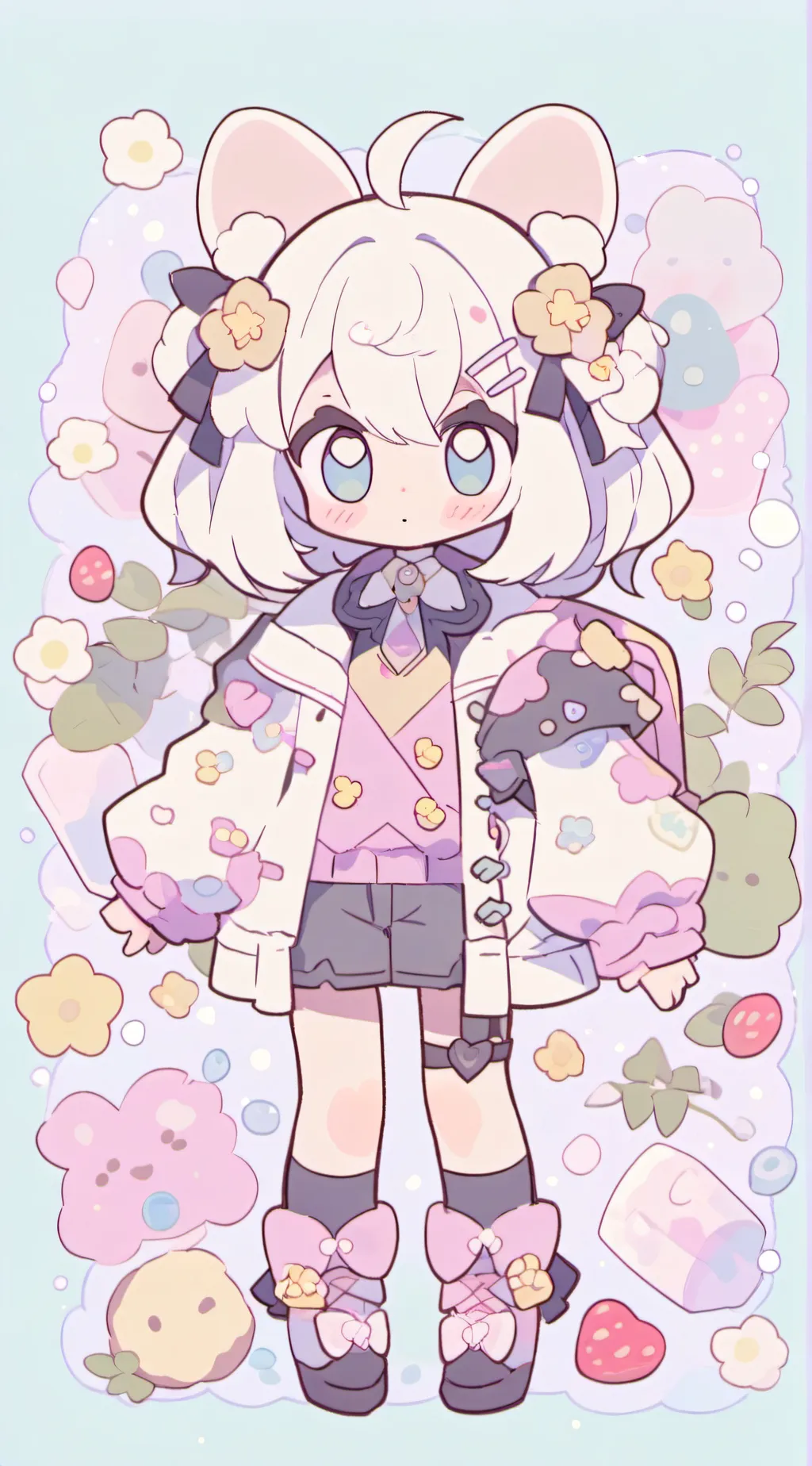 ai character: Butterfly sisters  background