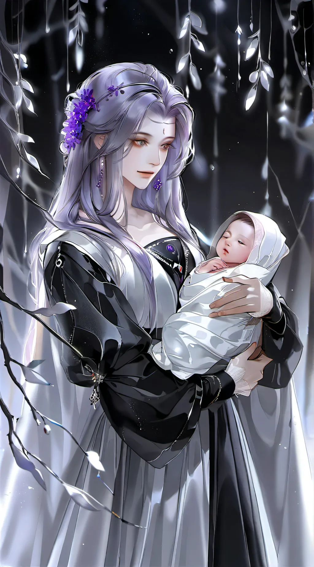 ai character: Rose background