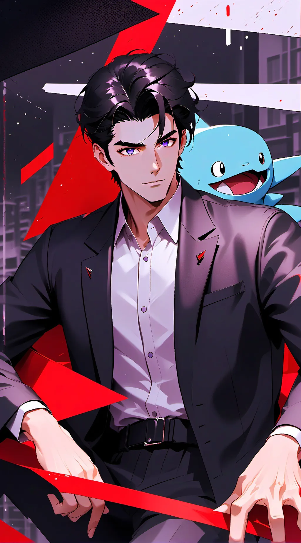 ai character: Jay.... GAY  background