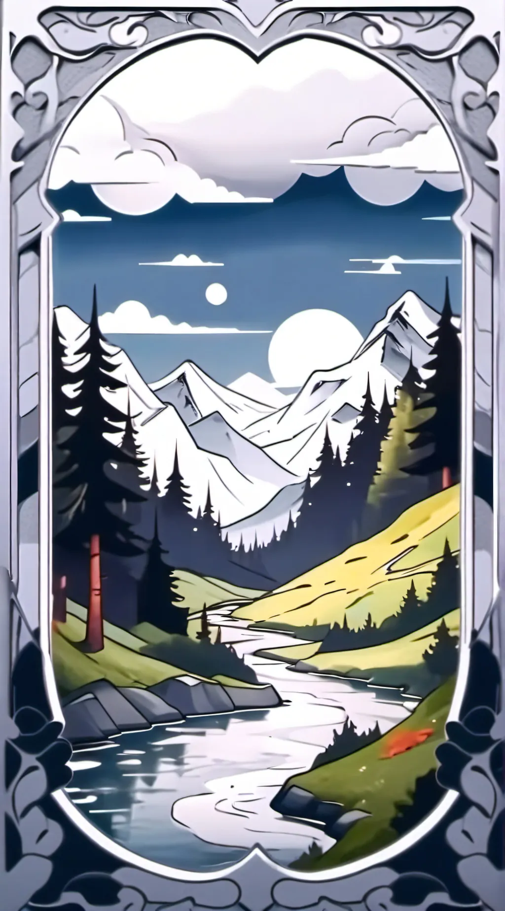 ai character: Bill Cipher  background