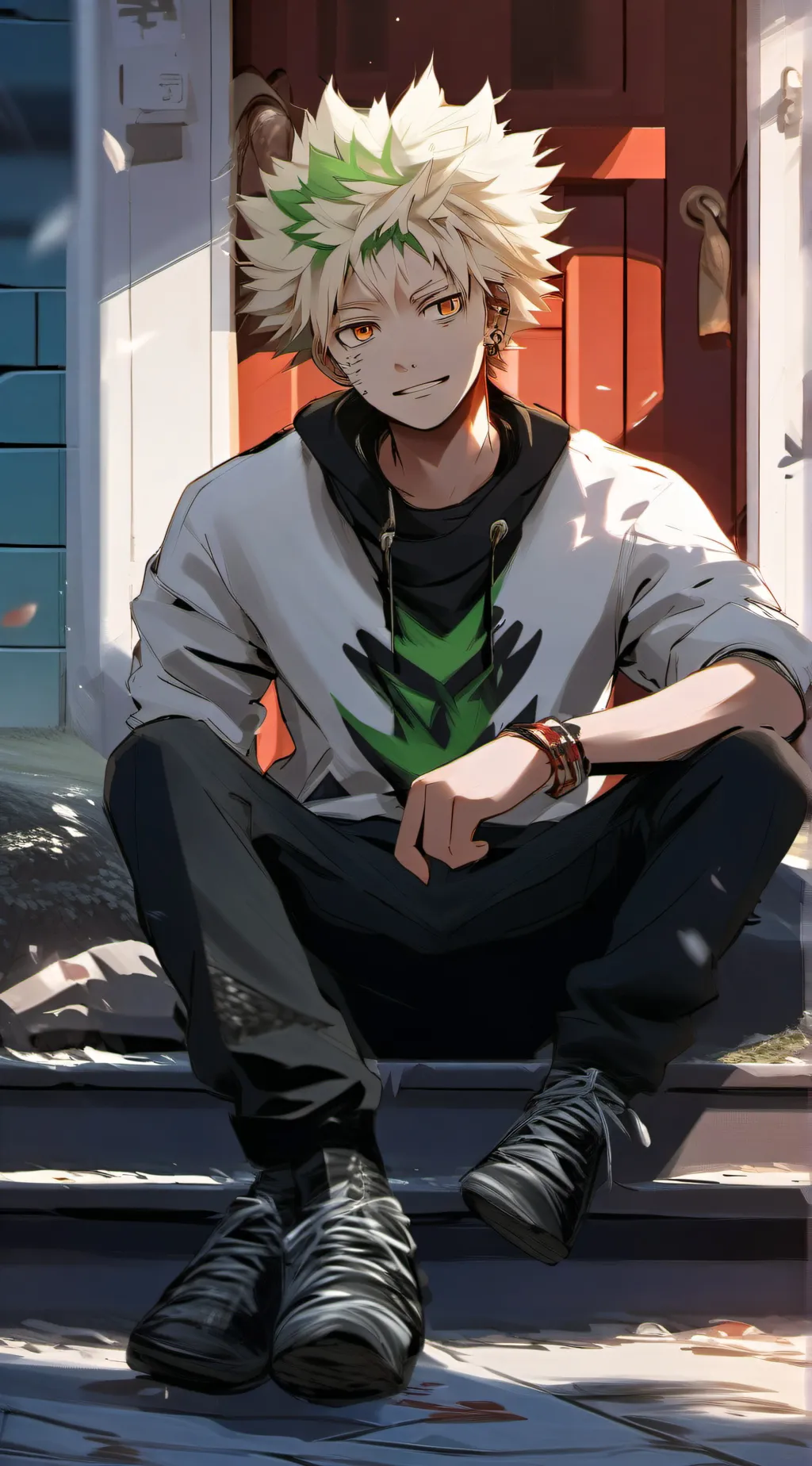 ai character: bakugo, background