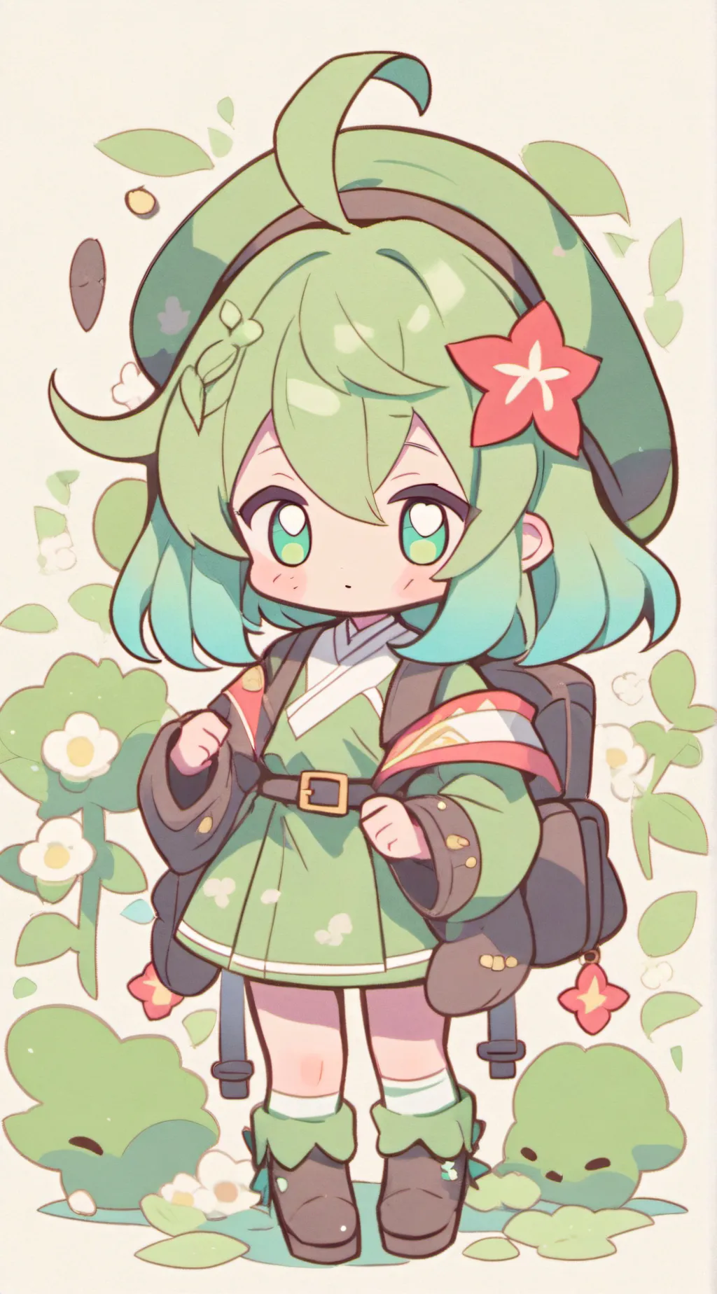 ai character: Violet  background