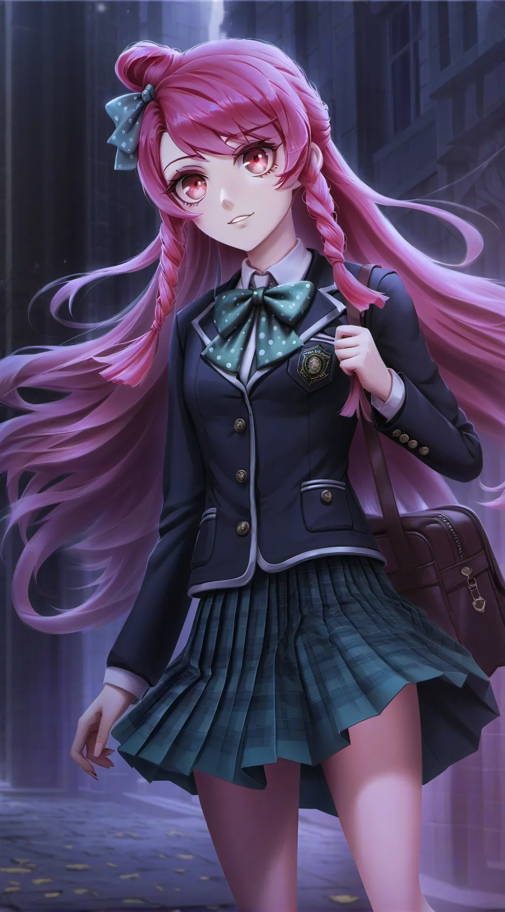 ai character: Sakura background