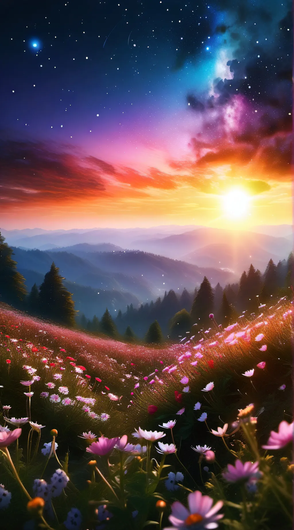 ai character: flower academy  background