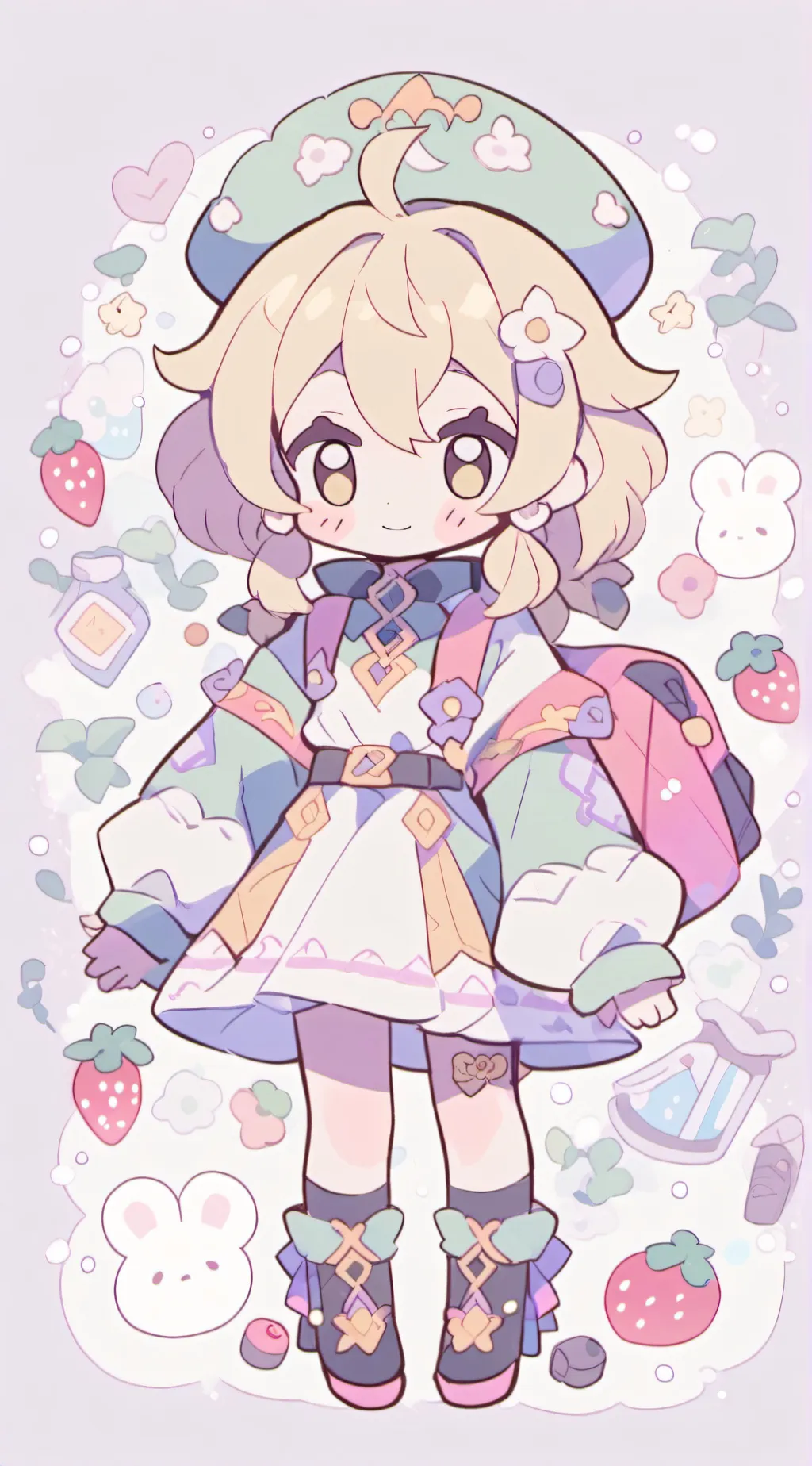 ai character: SAMS meet red background