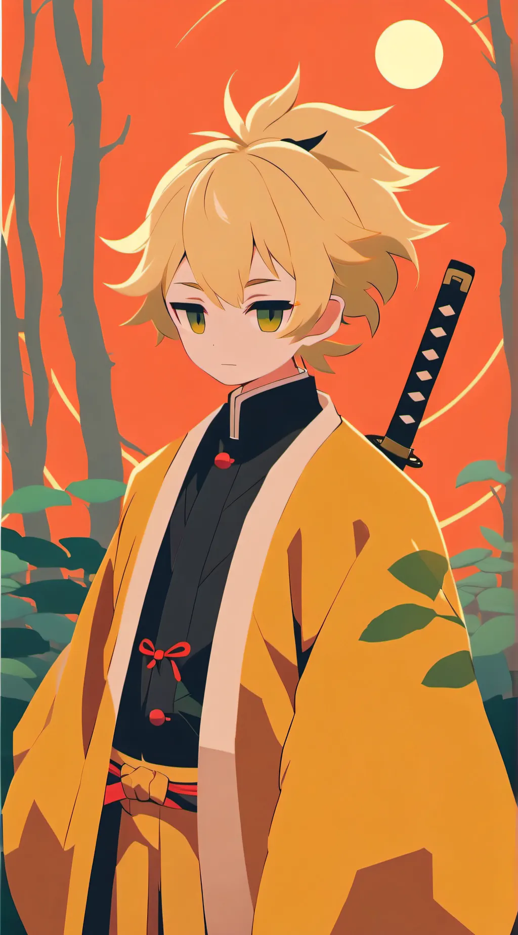 ai character: Zenitsu background