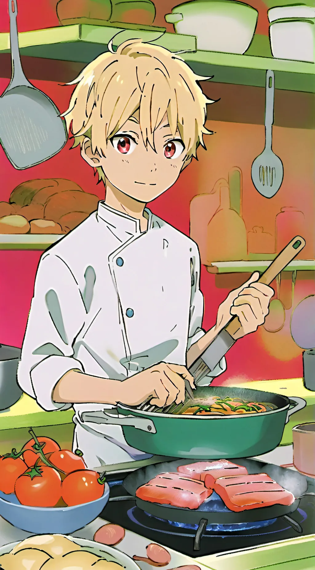 ai character: class 1a dorms background