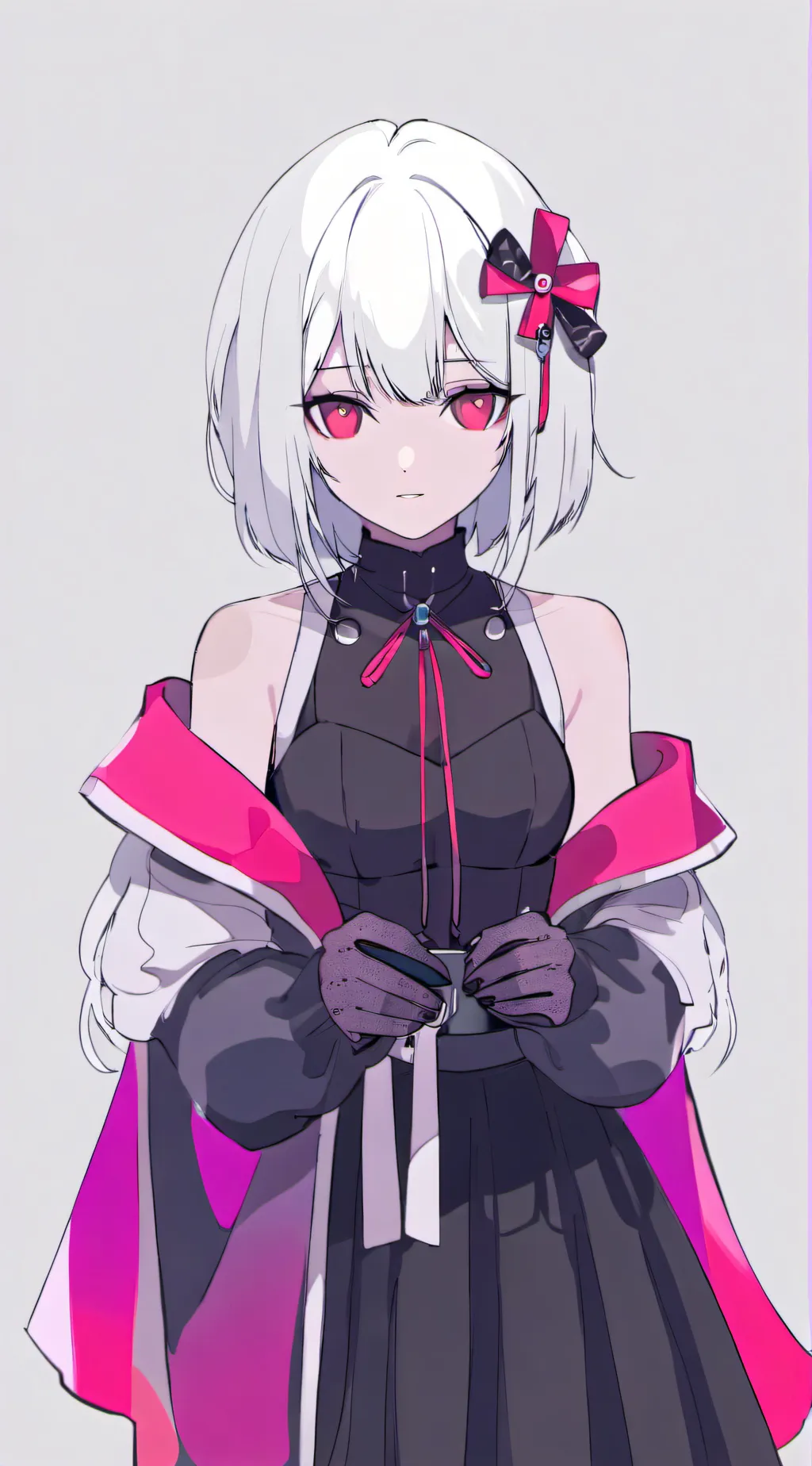 ai character: Nat black  background