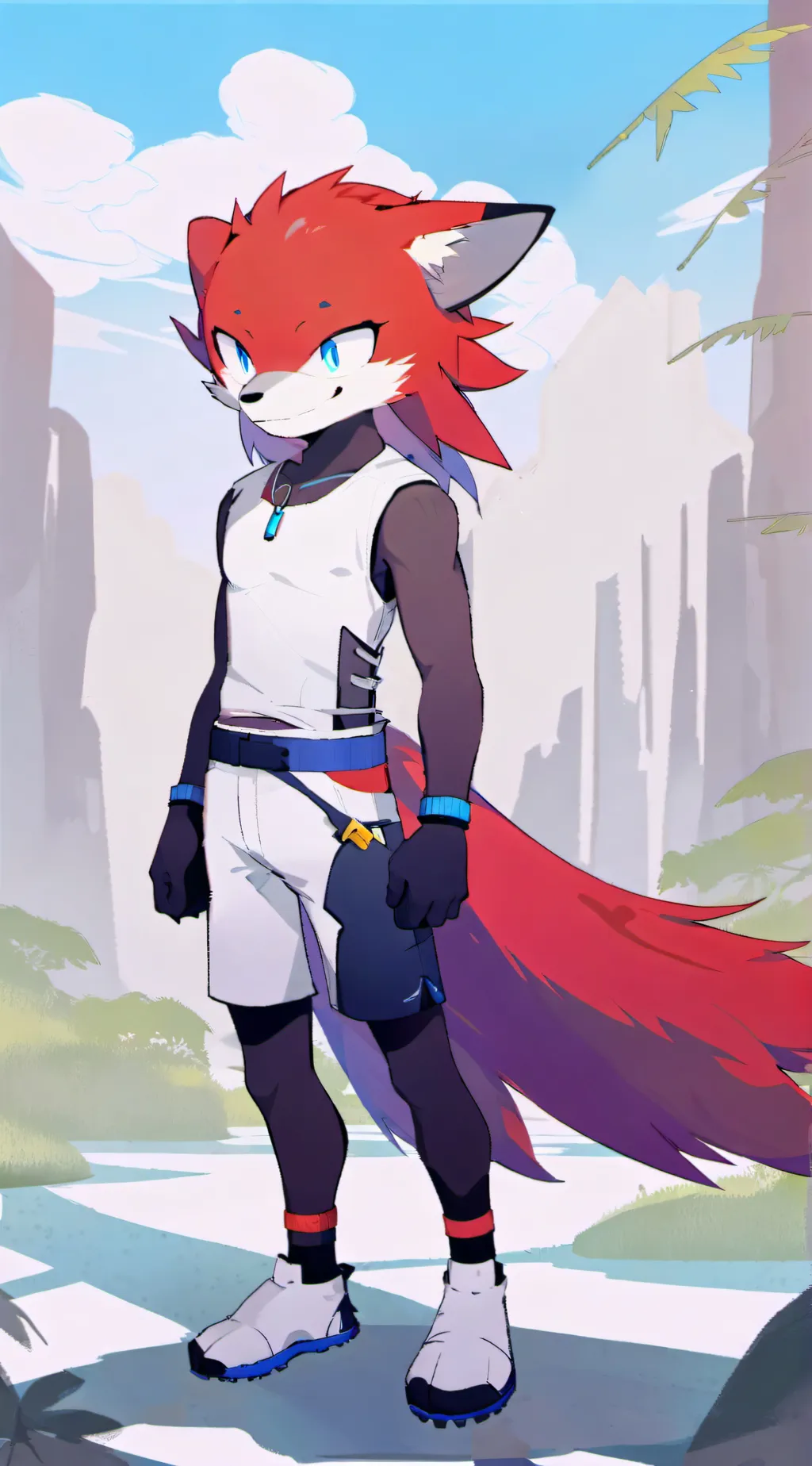 ai character: Knuckles background