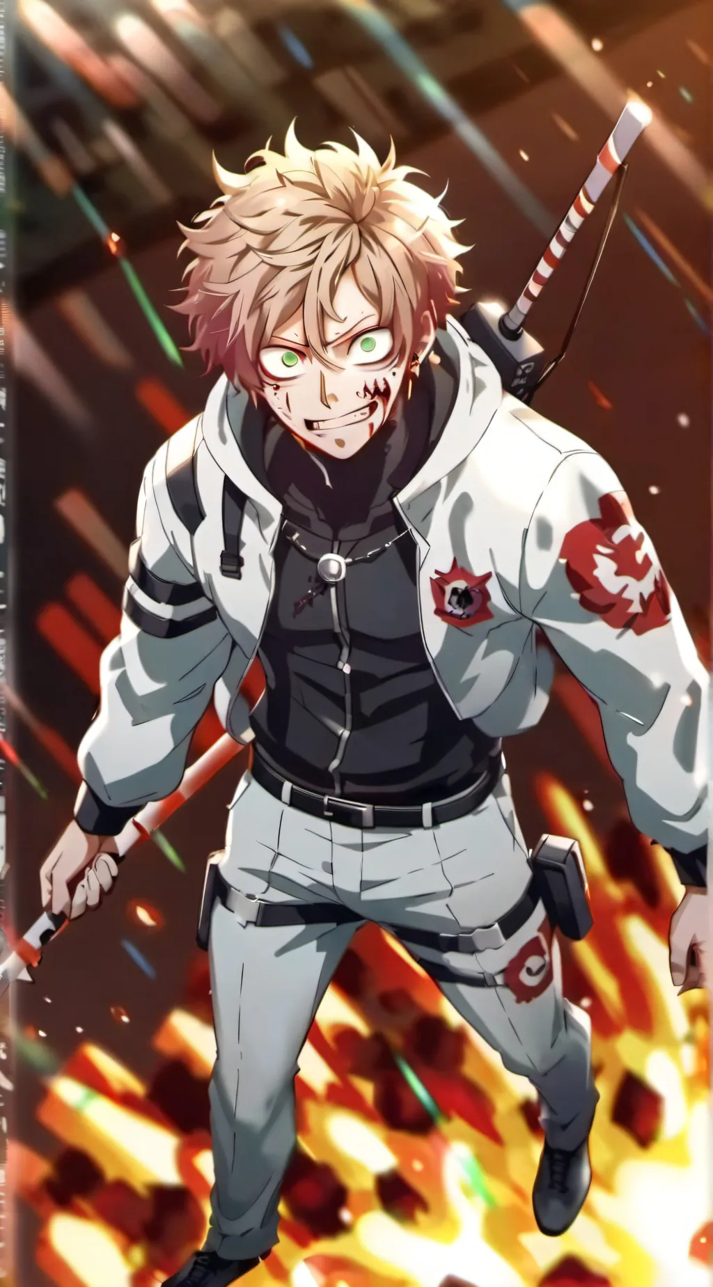 ai character: mha Zombies. background