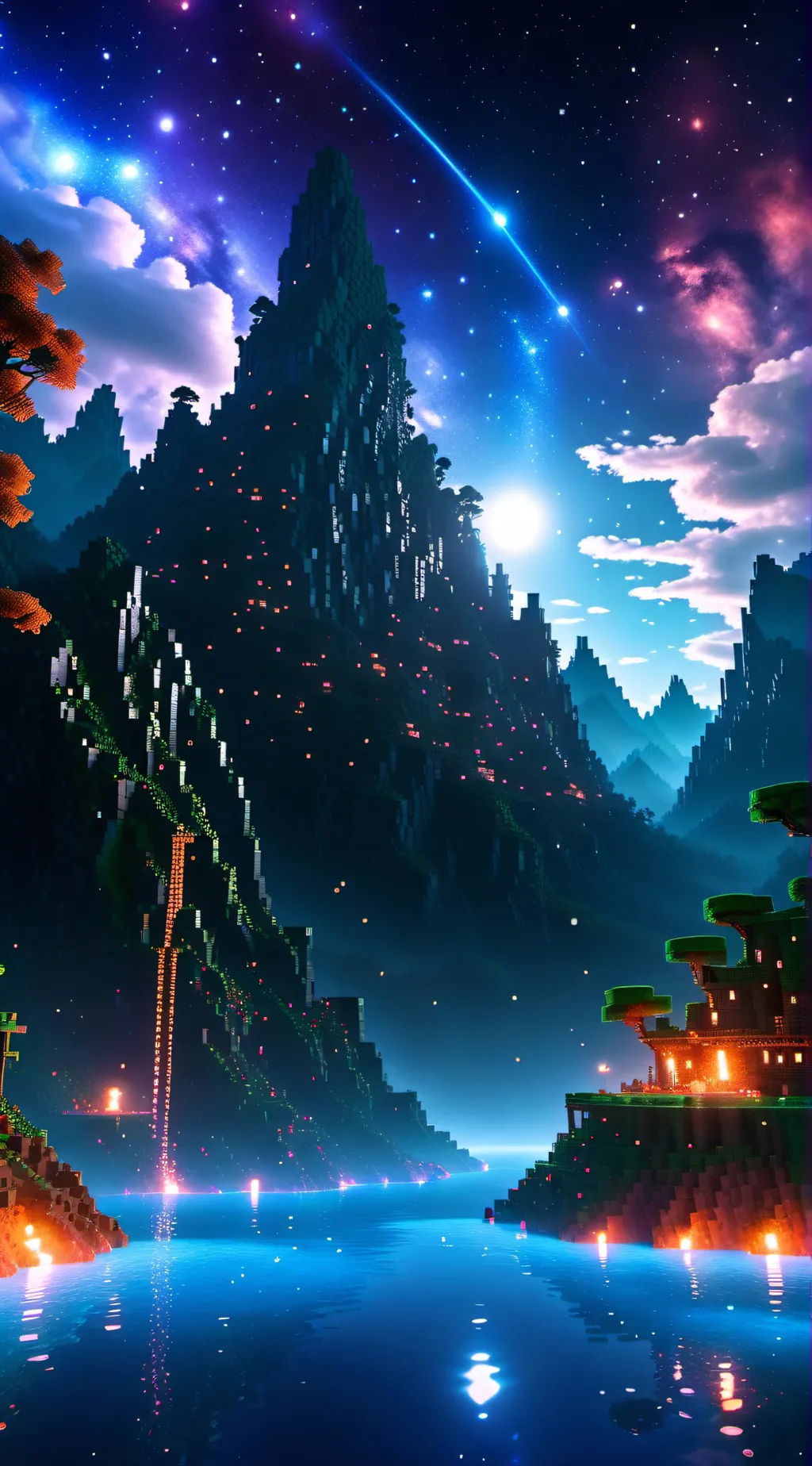 ai character: Minecraft background