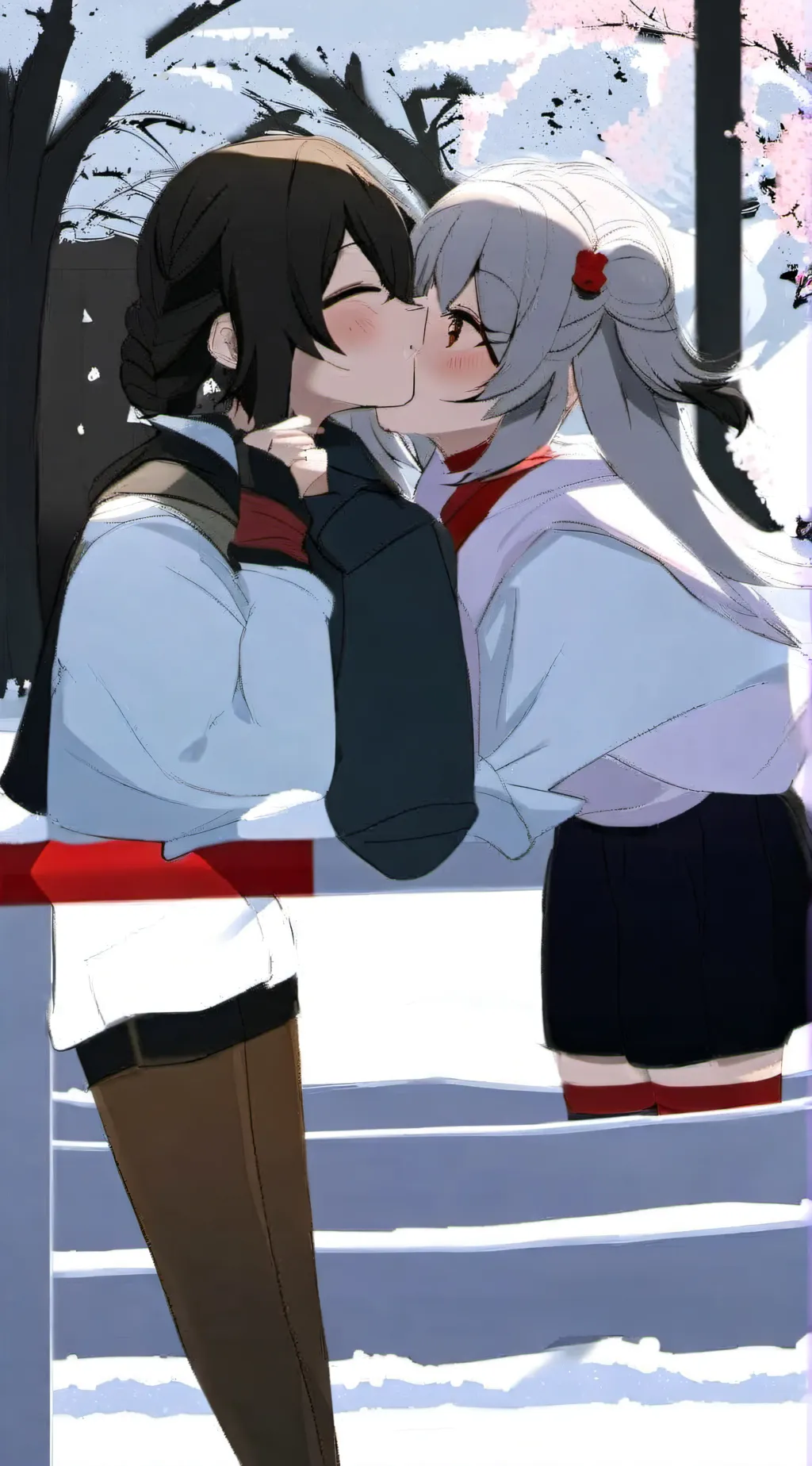 ai character: mary,blue background