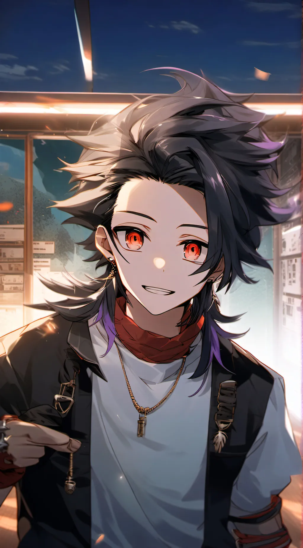 ai character: shinobu vs douma background