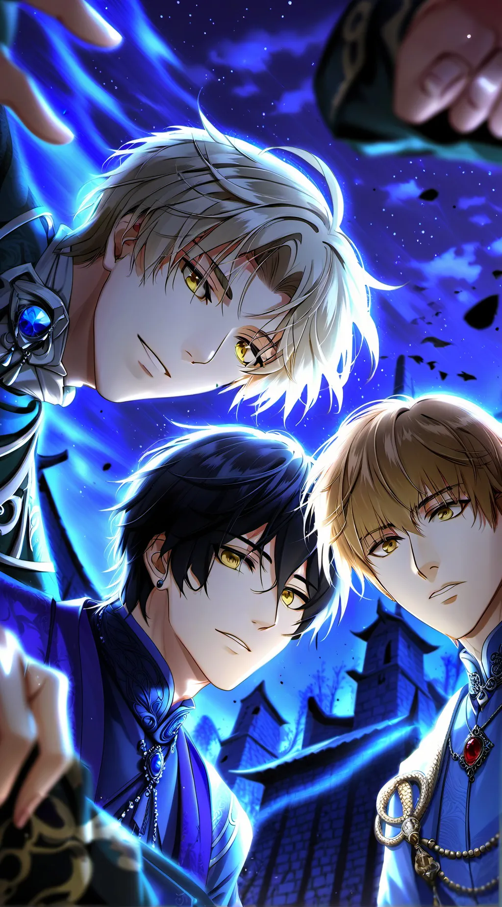 ai character: Kayne,Styx,Alaric background