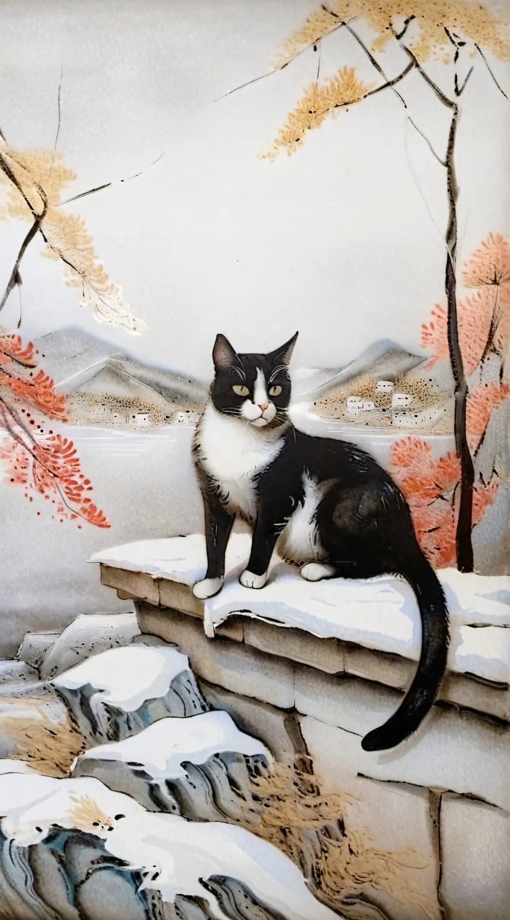 ai character: HH x Gravity Falls background