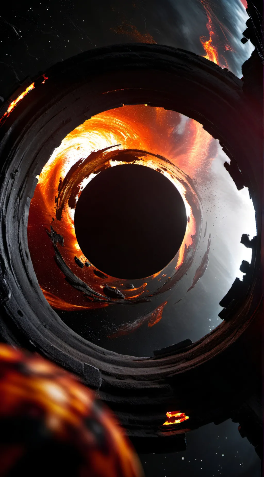 ai character: black hole  background