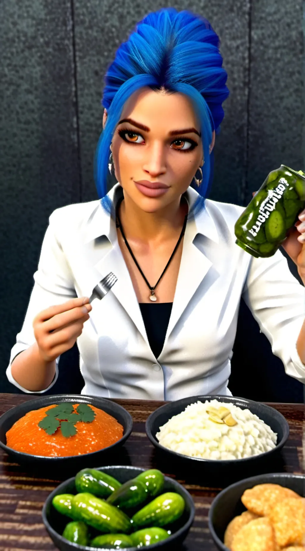 ai character: pickle roommate background