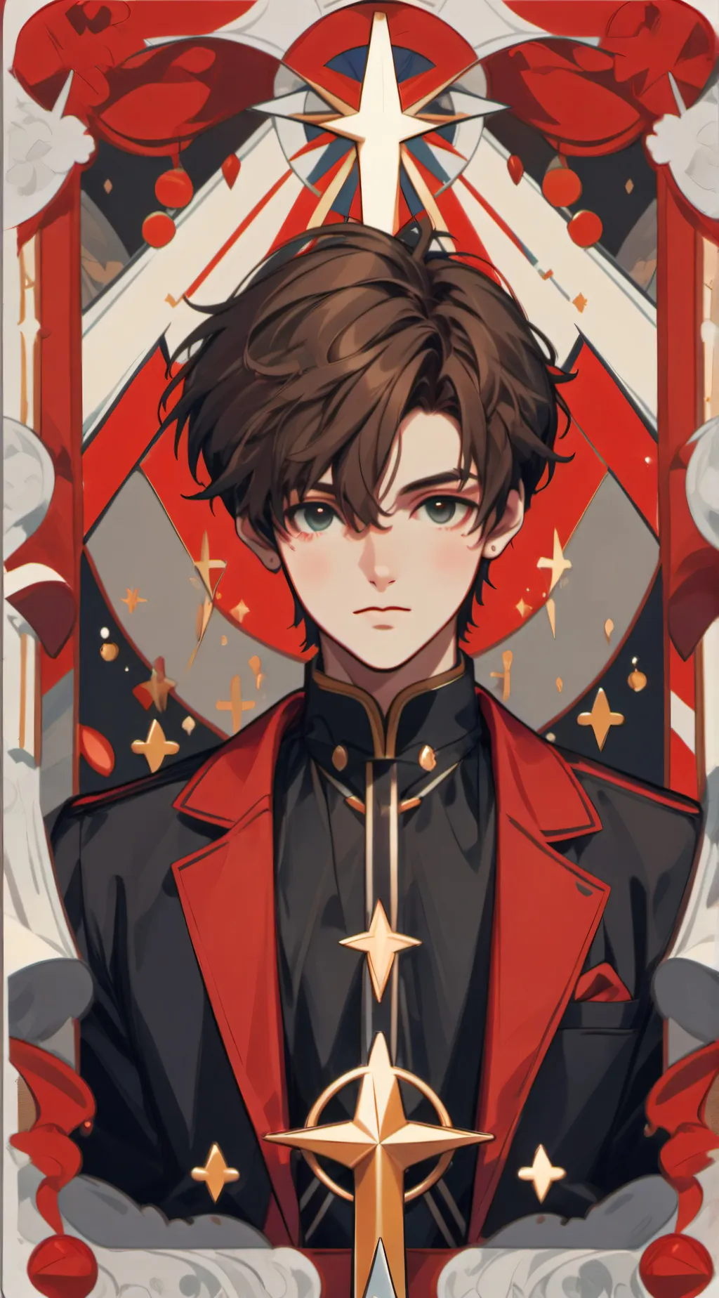 ai character: Fire prince (den) background