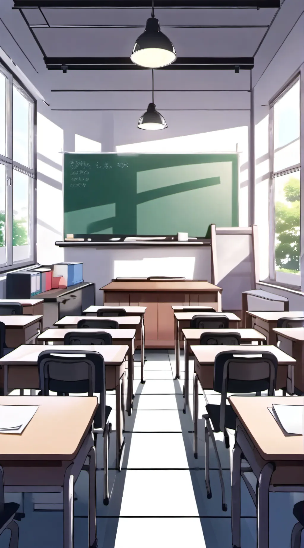 ai character: Classroom  background