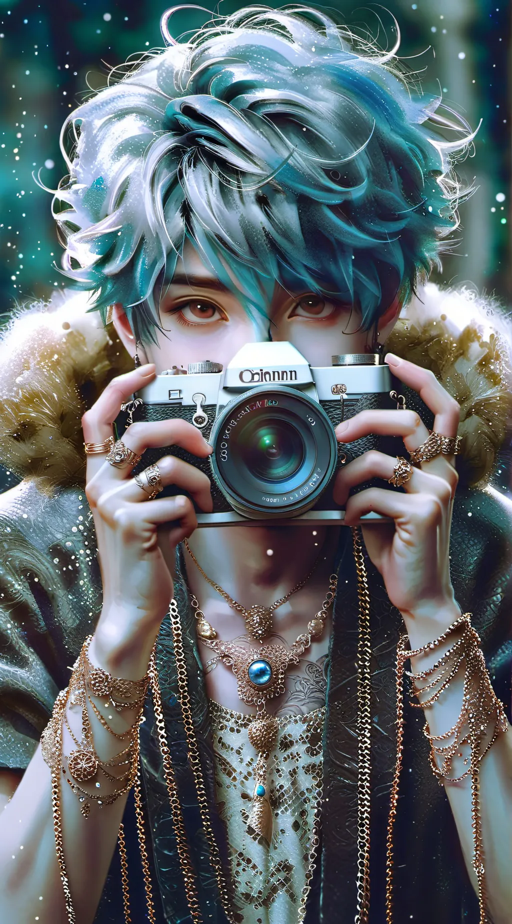 ai character: عکاس خیابانی background