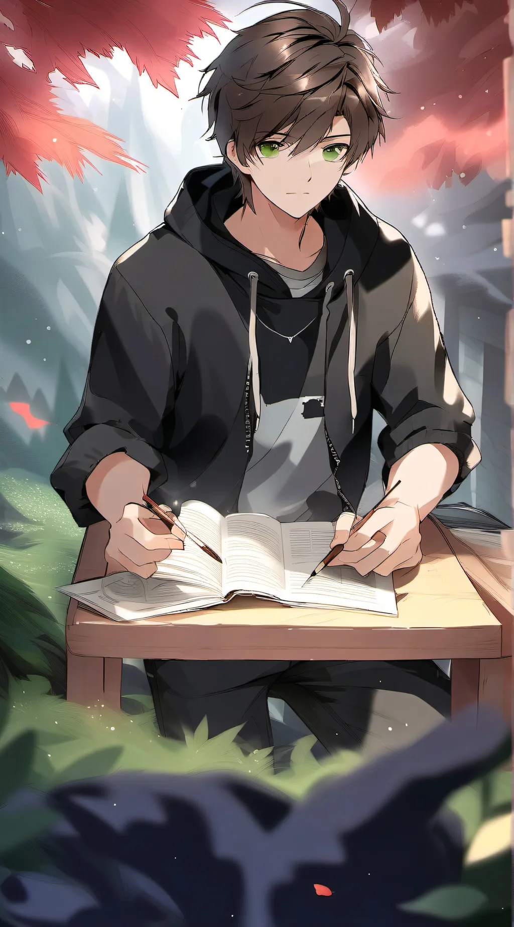 ai character: Kai  background