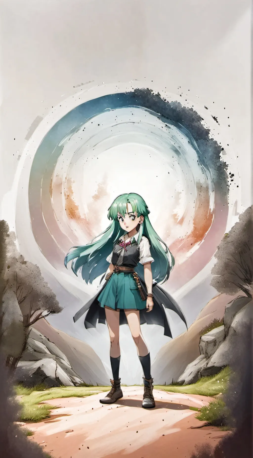 ai character: Bulma  background