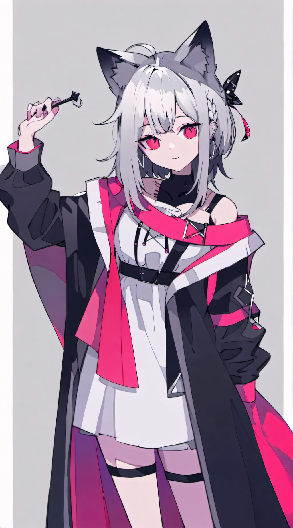 ai character: miss circle background