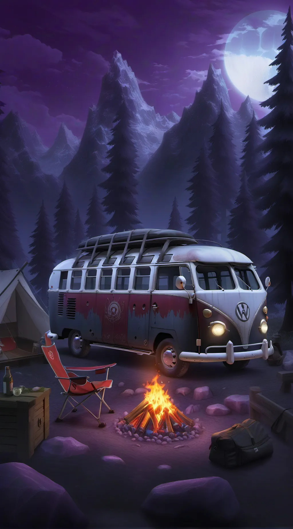 ai character: DEMON SLAYER CAMP background