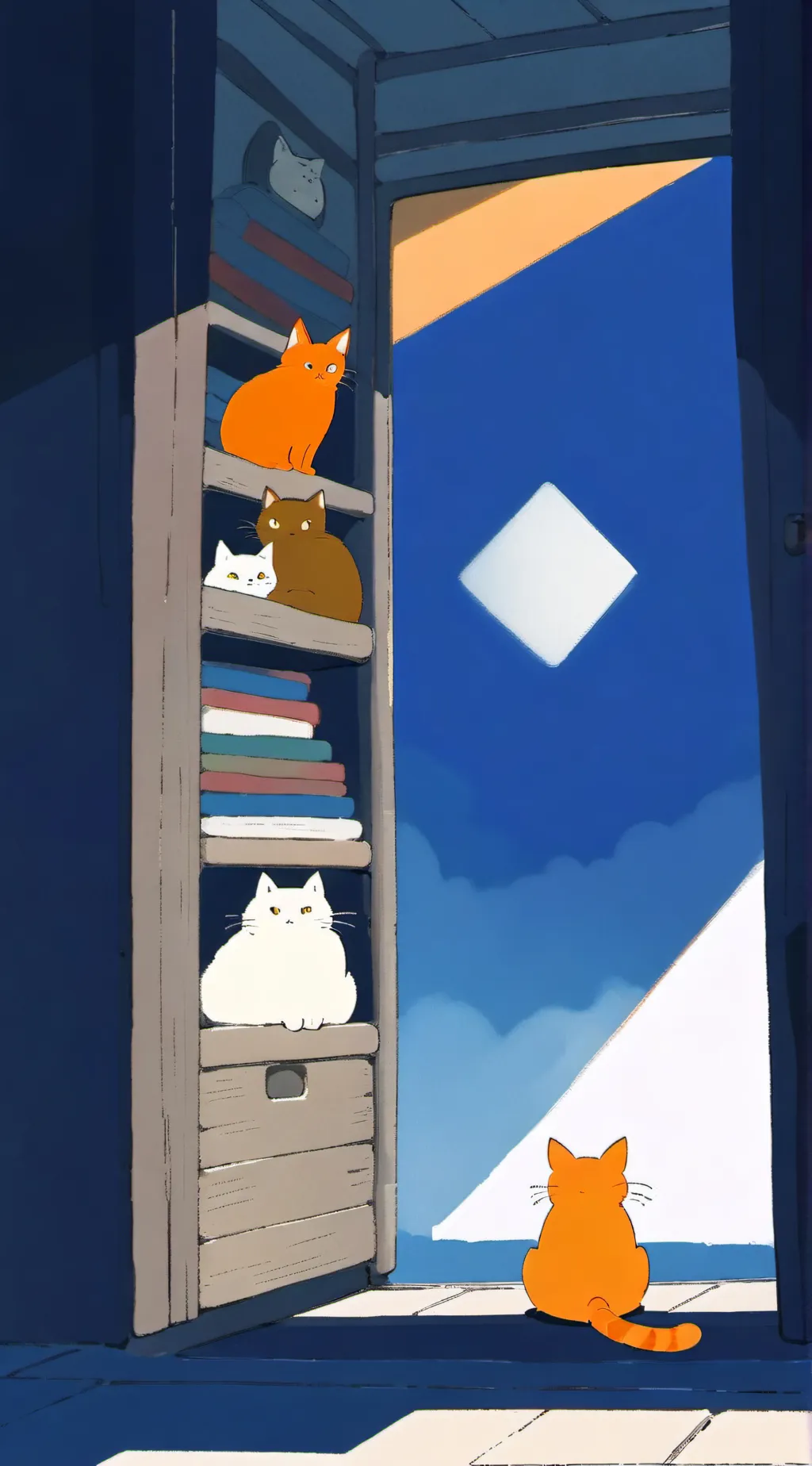 ai character: furries South Park background