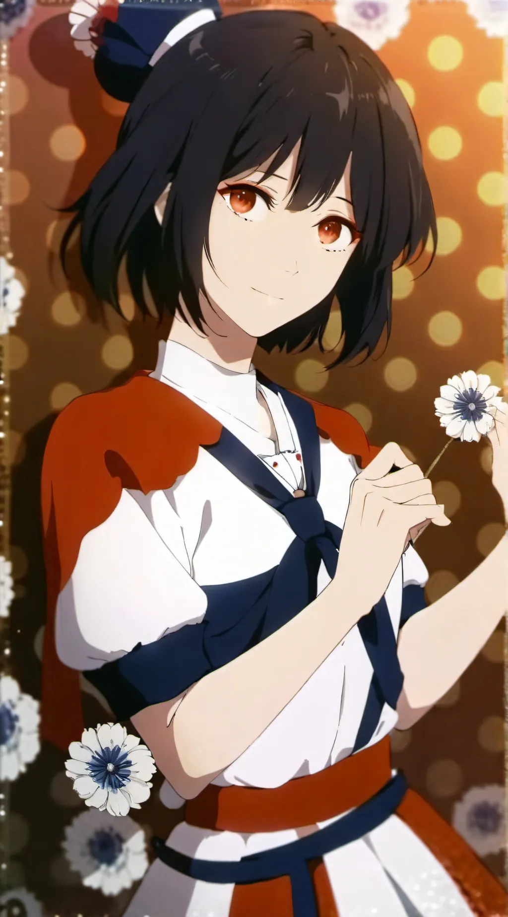 ai character: Miss circle background