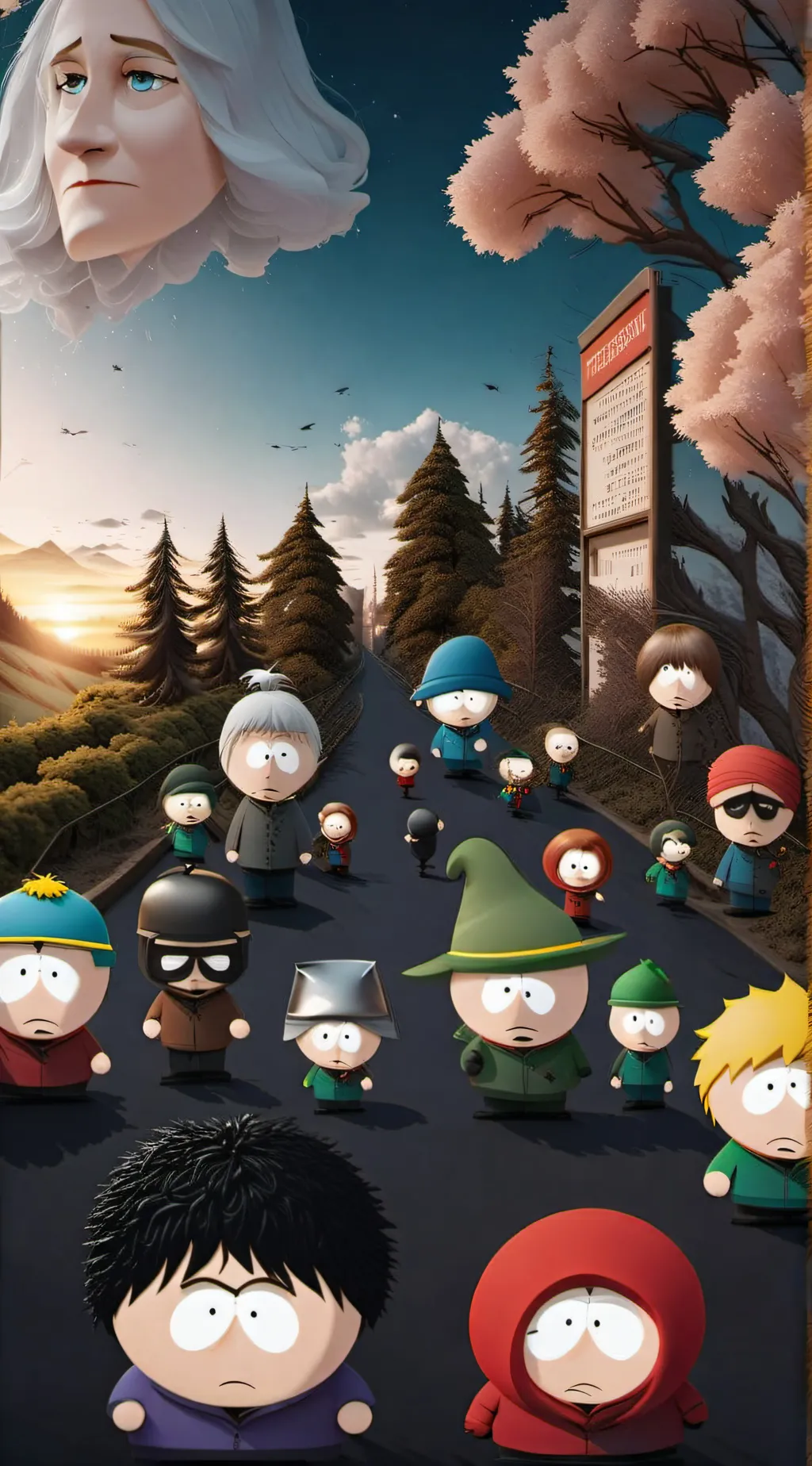 ai character: SOUTH PARK background