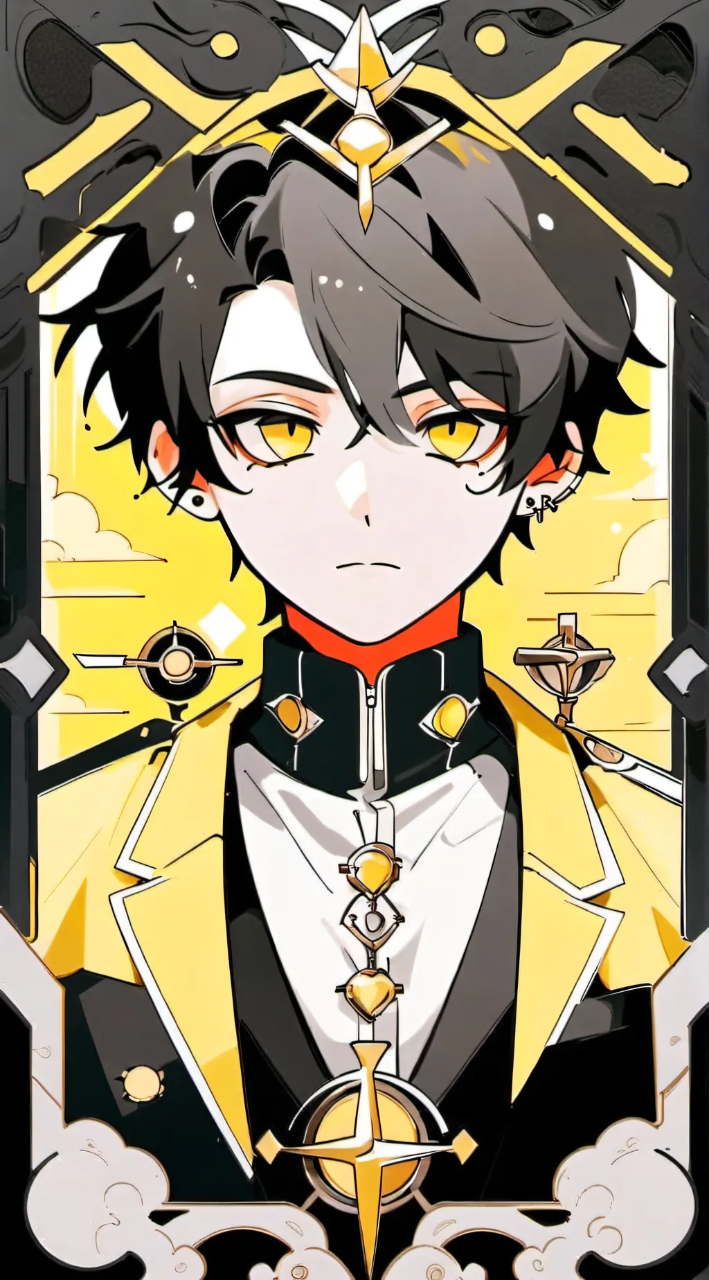 ai character: Demon slayer(:D)  background