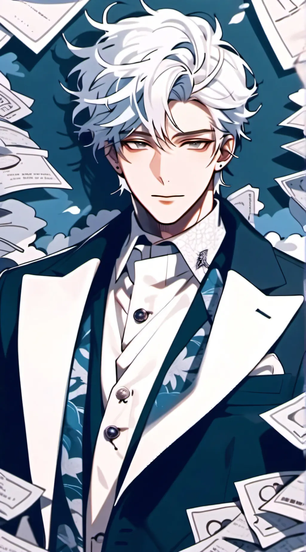 ai character: ash background