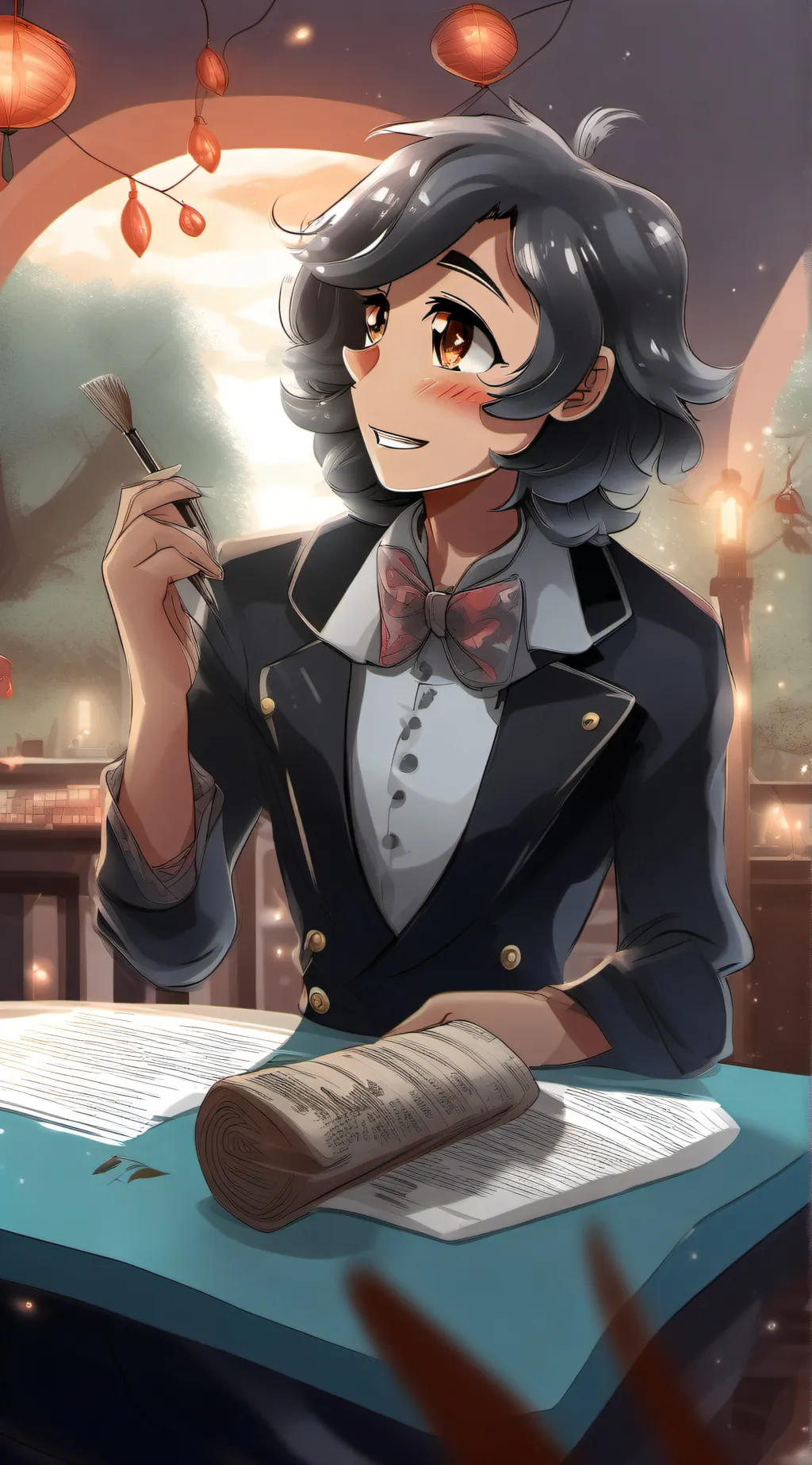 ai character: Aaron  background