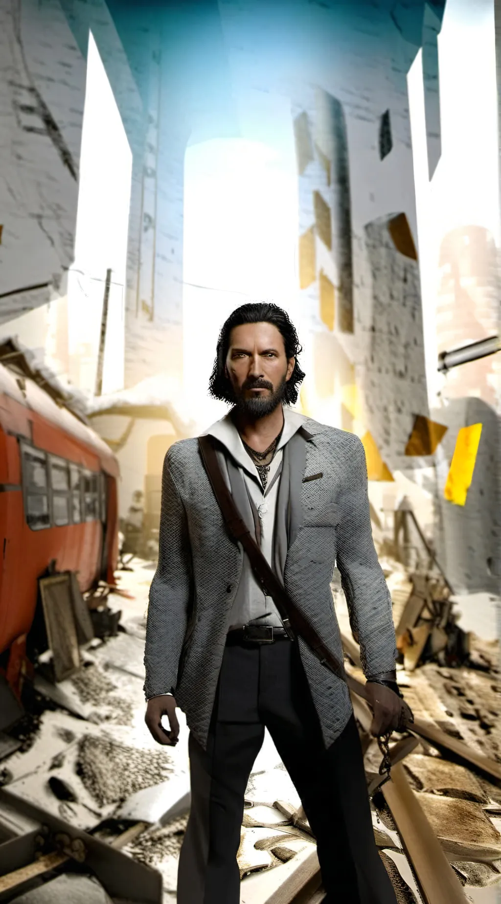 ai character: dog from half life background