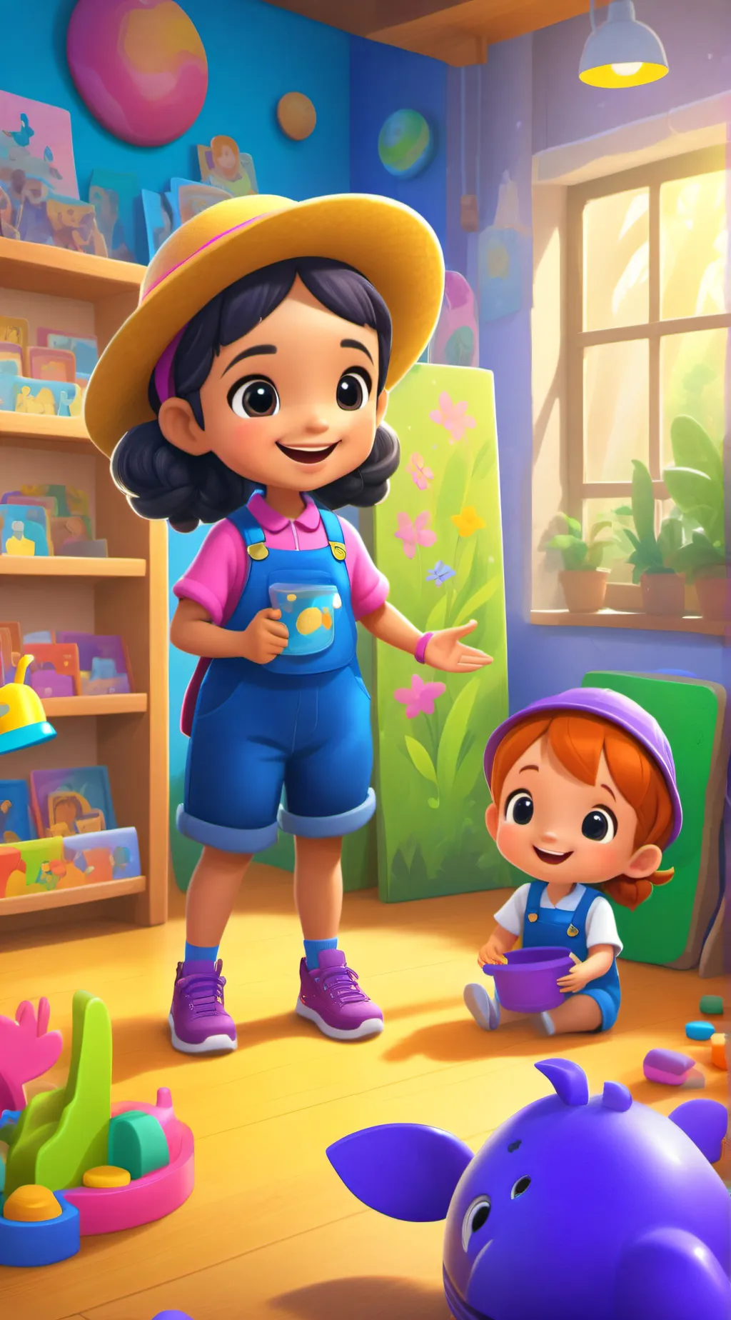 ai character: Day care  background