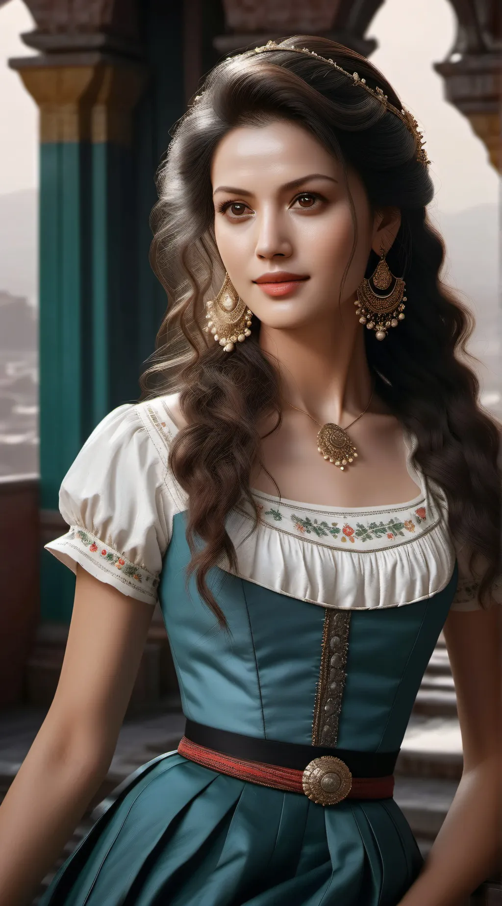 ai character: Диана background