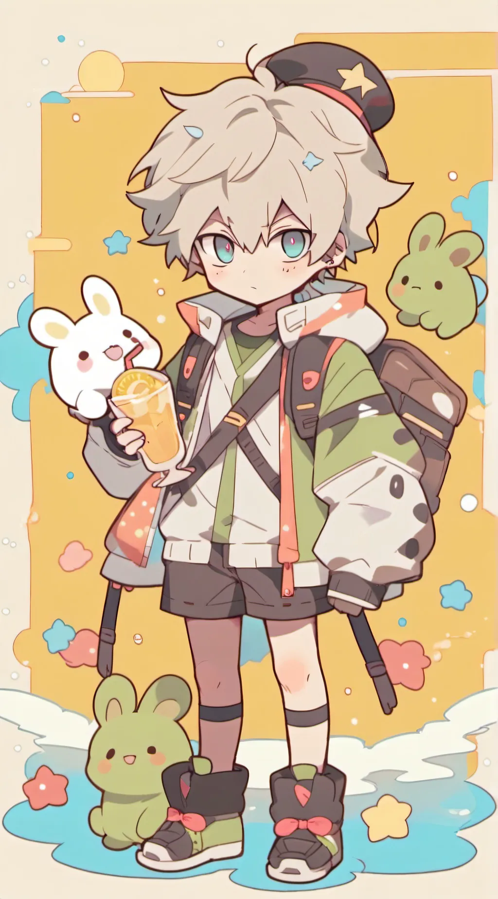 ai character: BAKUGO mha  background