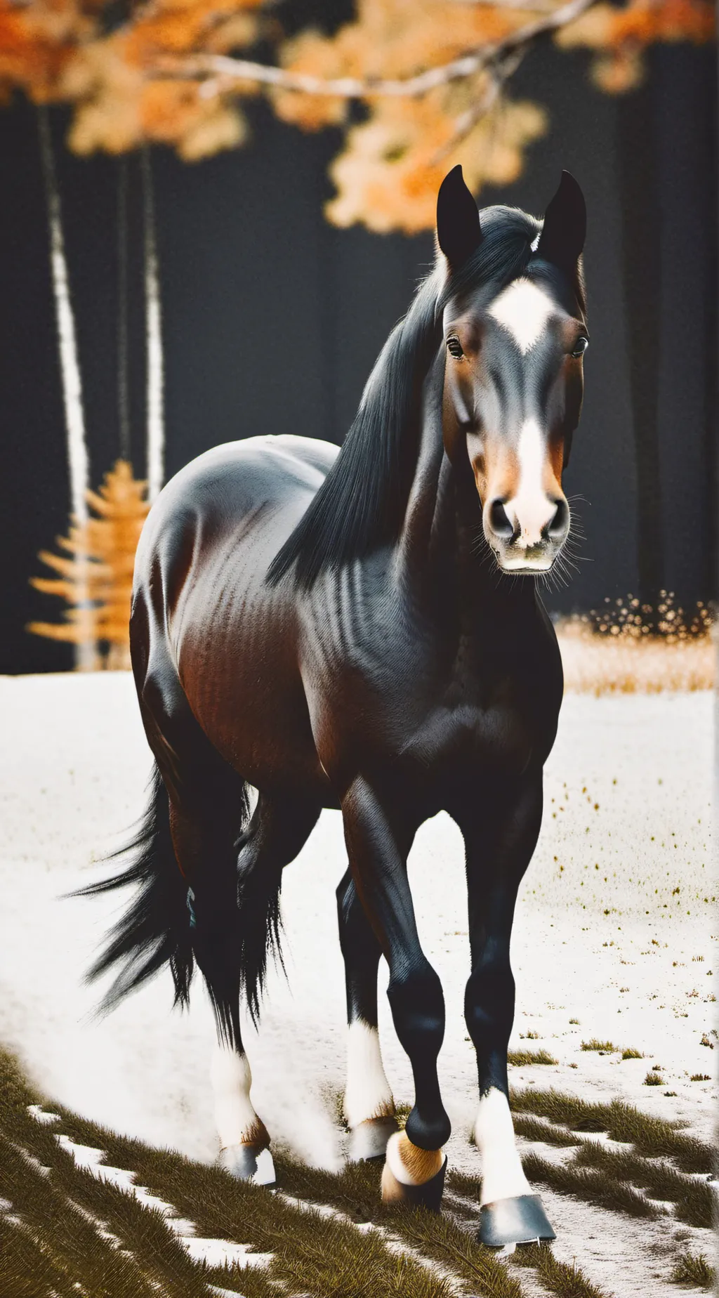 ai character: Wild Autumn Stable background