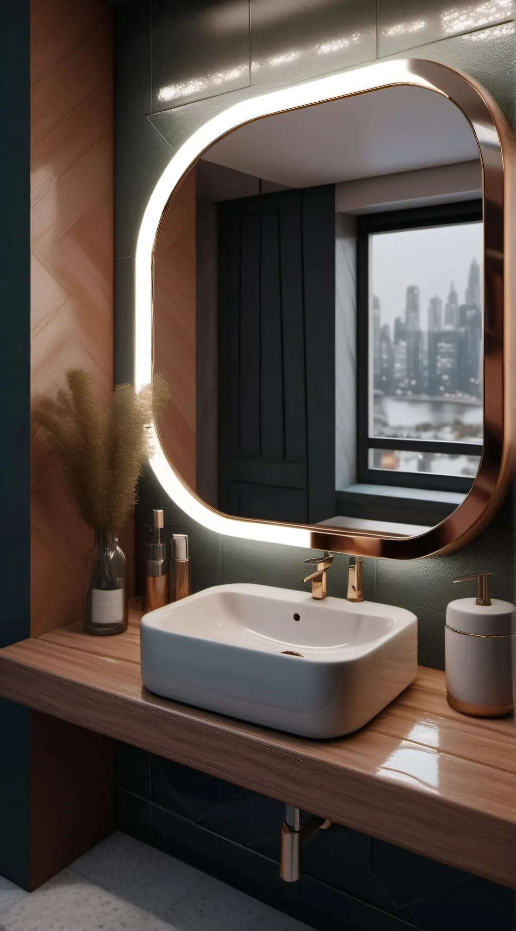 ai character: Mirror background