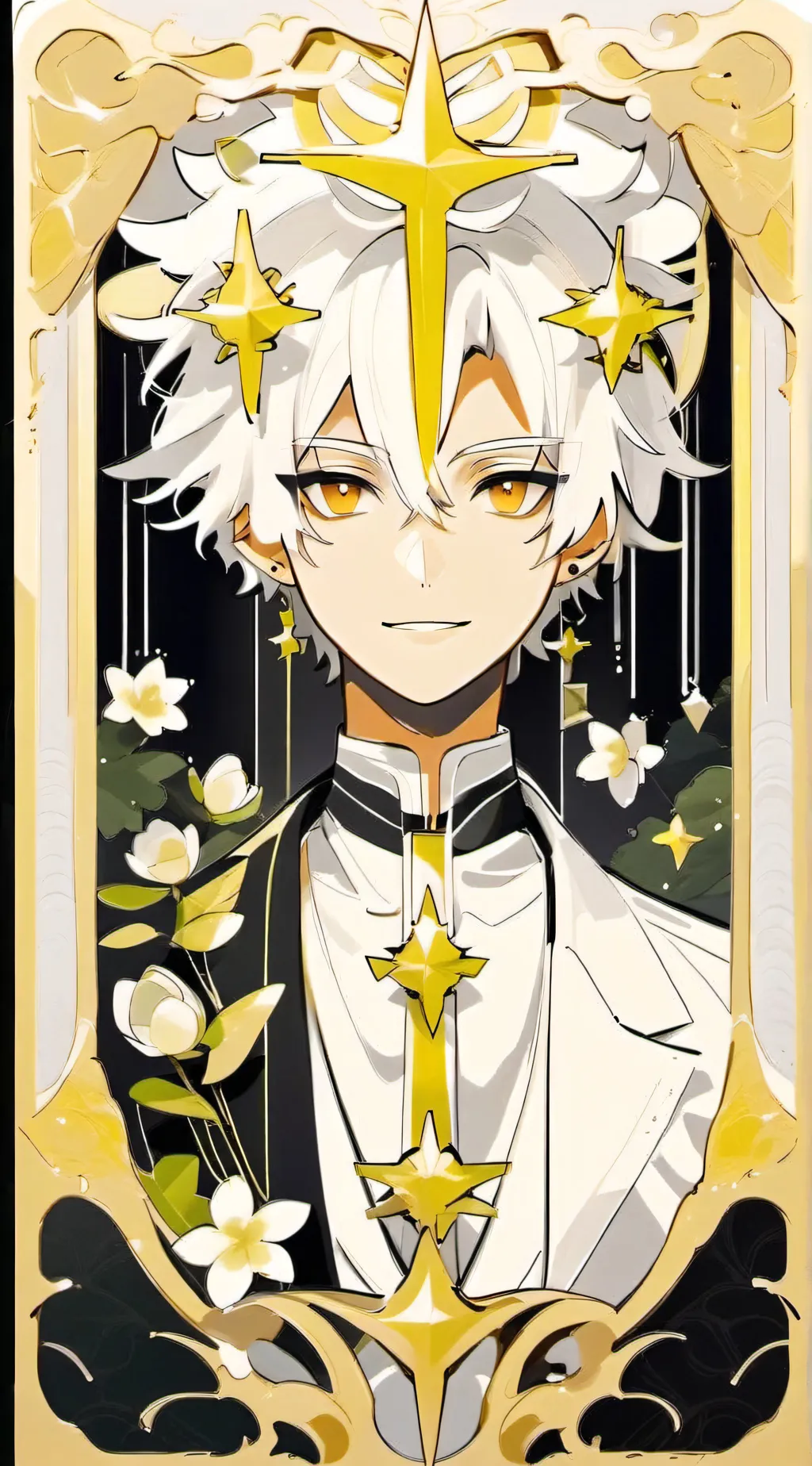 ai character: TV woman background