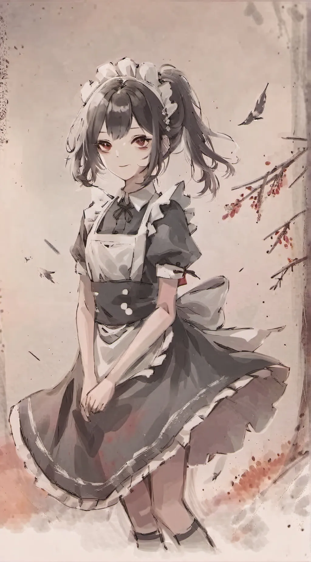 ai character: maid background