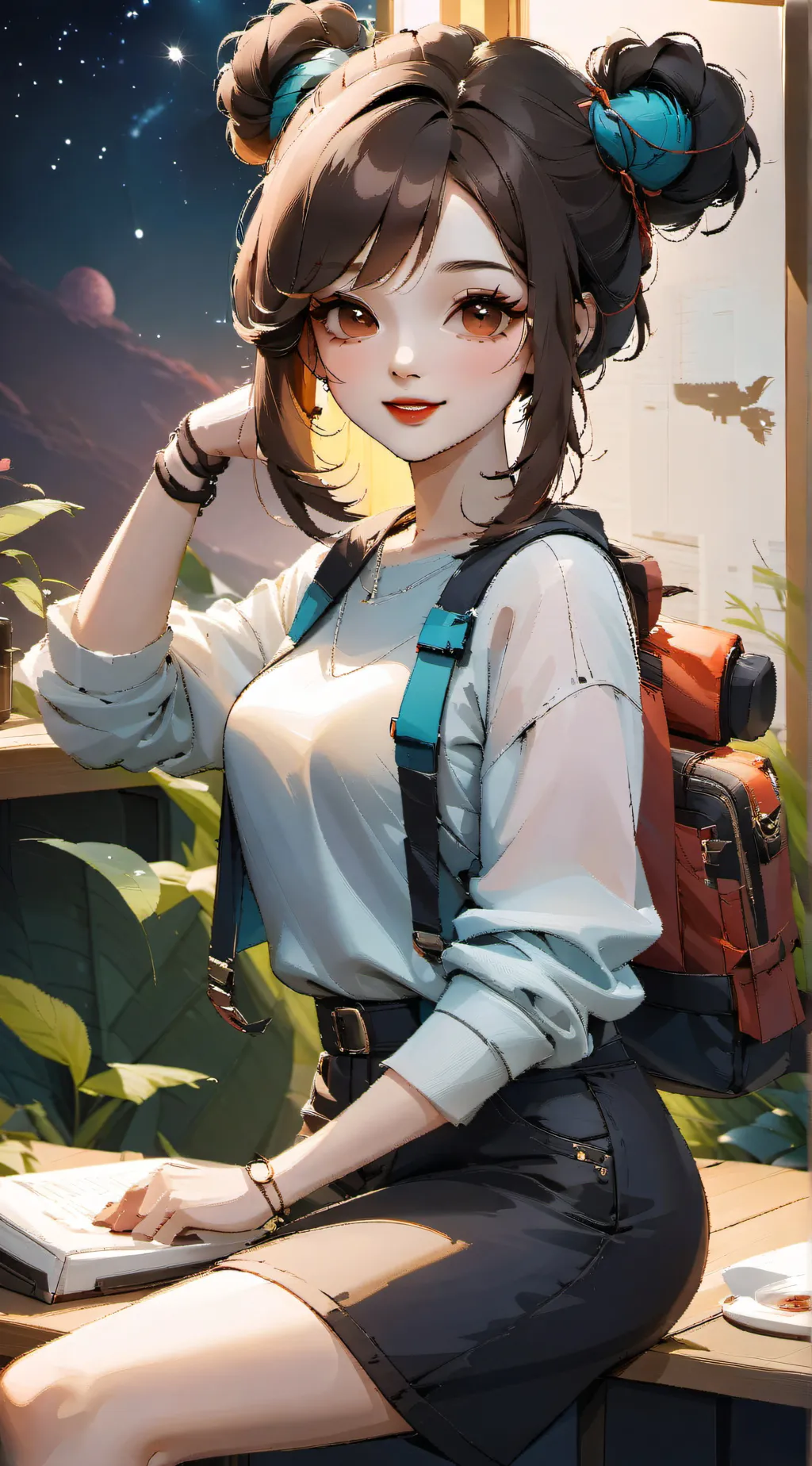 ai character: Widom background